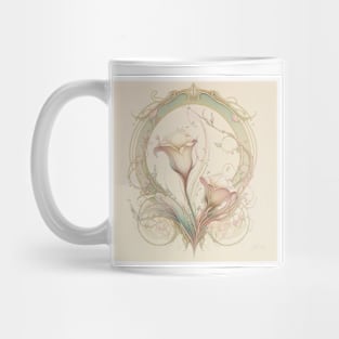 Watercolor Nouveau Flora Mug